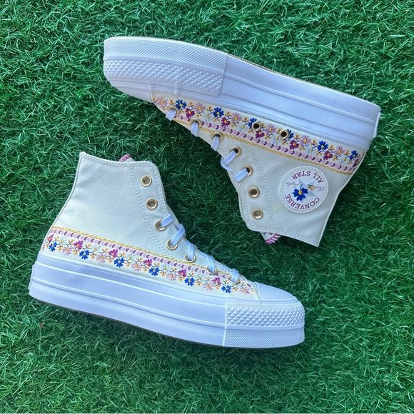 🎁Converse Chuck Taylor All Star Lift Hi Floral - Picture 11 of 11